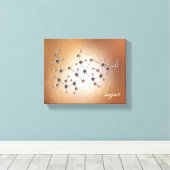 suikermolecuul canvas afdruk (Insitu (Houten vloer))