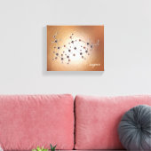 suikermolecuul canvas afdruk (Insitu (Woonkamer))