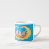 Suikernachos-maïschips surfende cartoon espresso kop (Rechts)