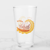 Suikernachos-maïschips surfende cartoon glas (Voorkant)