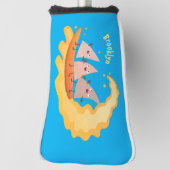 Suikernachos-maïschips surfende cartoon golfheadcover (Draai 90)