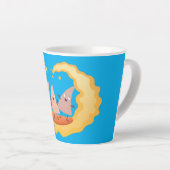 Suikernachos-maïschips surfende cartoon latte mok (Rechterhoek)