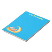 Suikernachos-maïschips surfende cartoon notitieblok (Linkerzijde)