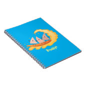 Suikernachos-maïschips surfende cartoon notitieboek (Rechterzijde)