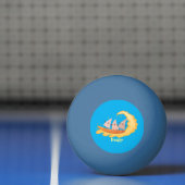 Suikernachos-maïschips surfende cartoon pingpongbal (Net)