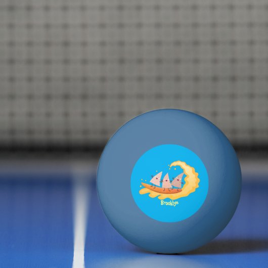Suikernachos-maïschips surfende cartoon pingpongbal (Net)