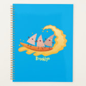 Suikernachos-maïschips surfende cartoon planner (Voorkant)