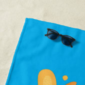 Suikernachos-maïschips surfende cartoon strandlaken (In situ)