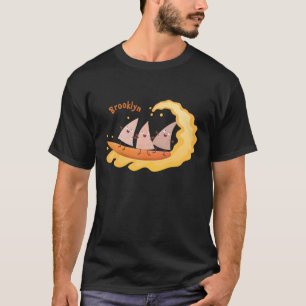 Suikernachos-maïschips surfende cartoon t-shirt