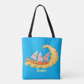 Suikernachos-maïschips surfende cartoon tote bag (Achterkant)