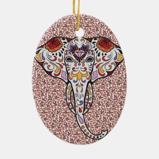 Suikerolifant Keramisch Ornament (Achterkant)