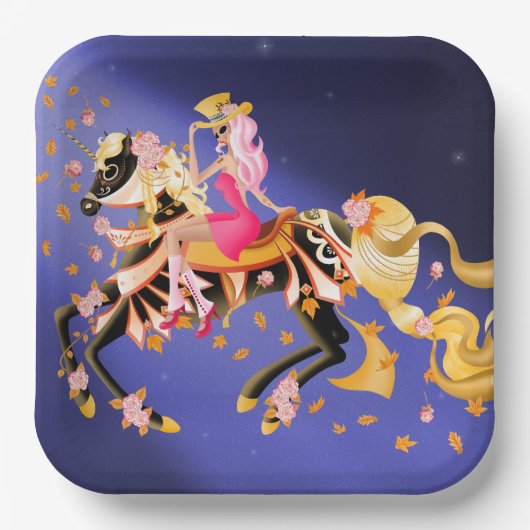 Suikerpaard en Bord van damespapier (Voorkant)