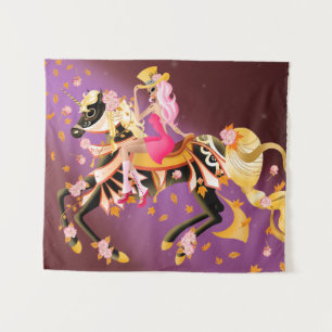 Suikerpaard en -dame wandkleed