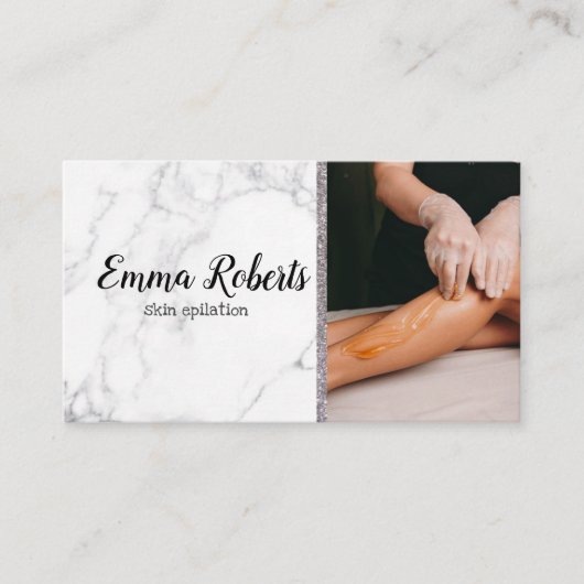 Suikerpasta Haarverwijdering Huidepilatie Visitekaartje (Voorkant)