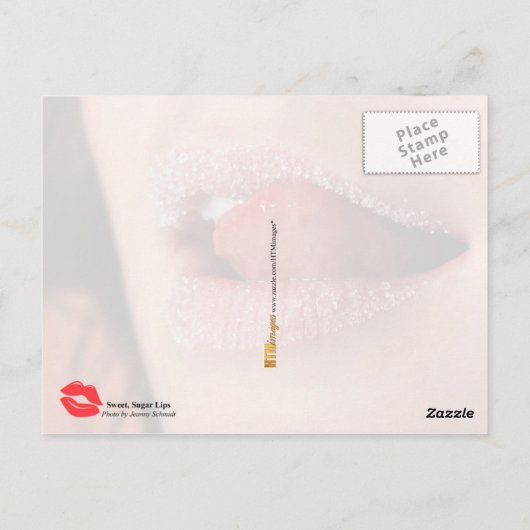 Suikerpitten, zoet briefkaart (Achterkant)