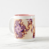 Suikerplassen - Fractal Tweekleurige Koffiemok (Voorkant links)