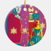 Suikerplemen, met dubbele steek keramisch ornament (Achterkant)