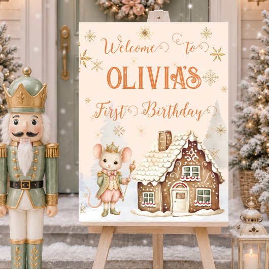 Suikerprinses Fee Muizenkoning Peperkoek Welkom Poster