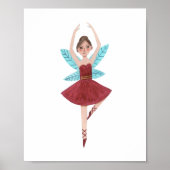 Suikerprinsesfee notenkraker balletpersonage poster (Voorkant)