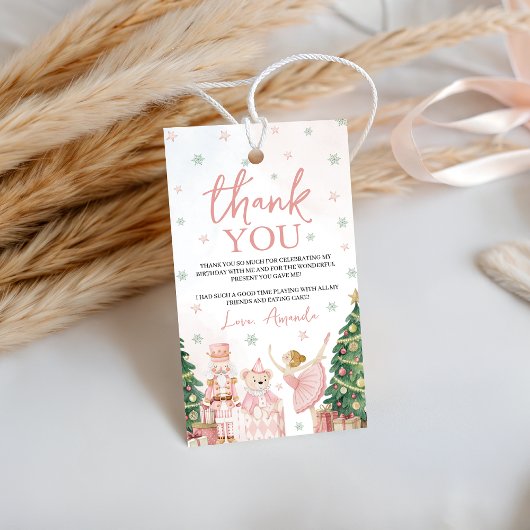 Suikerpruim Notenkraker Favor Tag Cadeaulabel