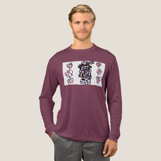 Suikerpruim-notenkraker Tri-Blend Shirt (Voorkant)