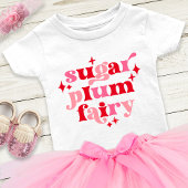 Suikerpruimfee typografie kunst gepersonaliseerd r romper