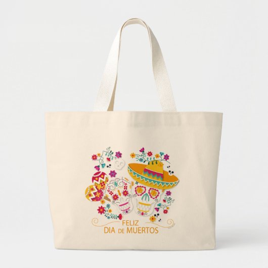 Suikerriemen en -bloemen grote tote bag (Voorkant)