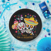 Suikerriemen en -bloemen papieren bordje (Feest)