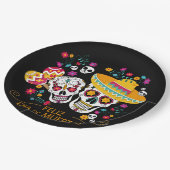 Suikerriemen en -bloemen papieren bordje (Gekanteld)