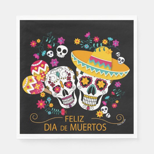 Suikerriemen en -bloemen servet (Voorkant)