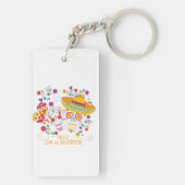 Suikerriemen en -bloemen sleutelhanger (achterkant)