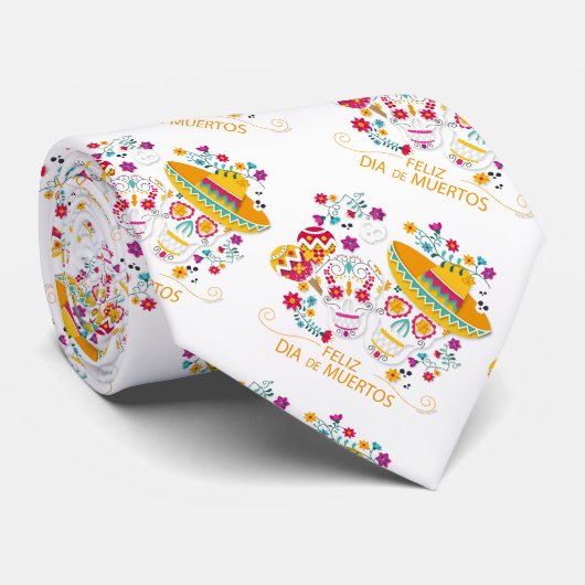 Suikerriemen en -bloemen stropdas (Opgerold)