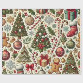 suikerriet-en gemberbrood-man cadeaupapier (Vlak)