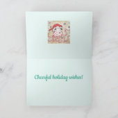 Suikerrietoctopus Feestdagen Kaart (Binnen)