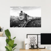 suikerriettrein_Hawaii zwart-wit poster (Thuiskantoor)