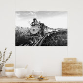 suikerriettrein_Hawaii zwart-wit poster (Keuken)