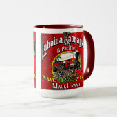 Suikerriettrein met baldwin-locomotieven mok (Voorkant rechts)