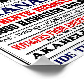 Suikerriettrein met baldwin-locomotieven poster (Hoek)