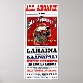 Suikerriettrein met baldwin-locomotieven poster