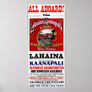 Suikerriettrein met baldwin-locomotieven poster