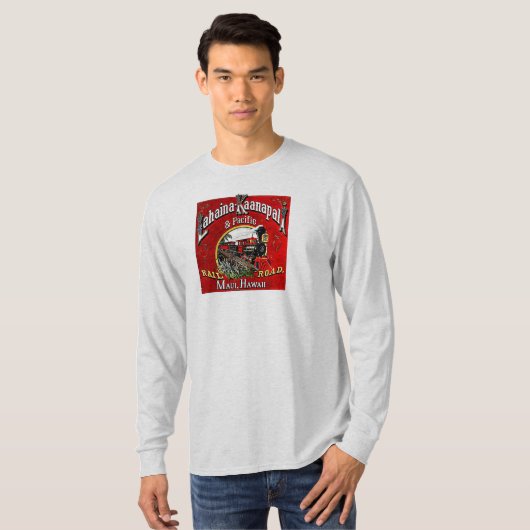 Suikerriettrein met baldwin-locomotieven t-shirt (Voorkant volledig)