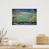suikerrietvelden - Lahaina, Maui Poster (Keuken)