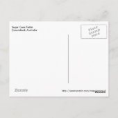 Suikerrietvelden — Queensland, Australië Briefkaart (Achterkant)