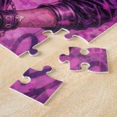 Suikerroes Rebel: Neon Snoepchaos Legpuzzel (Zijkant)