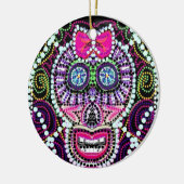 Suikerrok met roze romp keramisch ornament (Links)