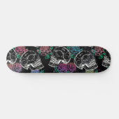 Suikerroze rozen | Glam van de Girly Gothic Persoonlijk Skateboard (Horizontaal)