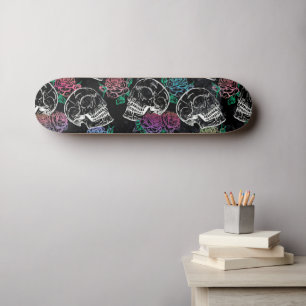 Suikerroze rozen   Glam van de Girly Gothic Persoonlijk Skateboard