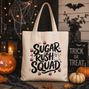 SuikerRushBende Grappige HalloweenCandyTas Tote Bag