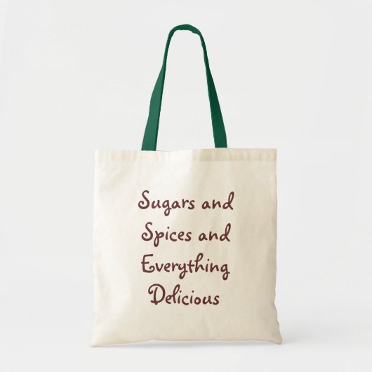 Suikers en specerijen — Winkelzak Tote Bag (Voorkant)