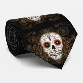  suikerschedel #1 Stropdas (Opgerold)